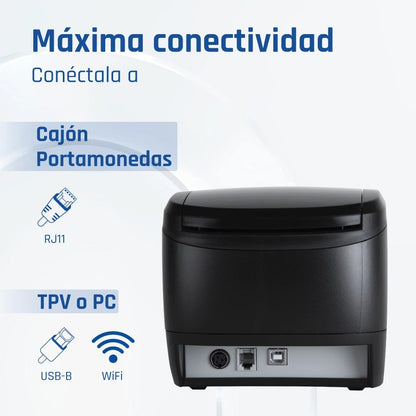 Impressora iggual térmica TP EASY 80 USB+RJ11 WiFi - imagem 4