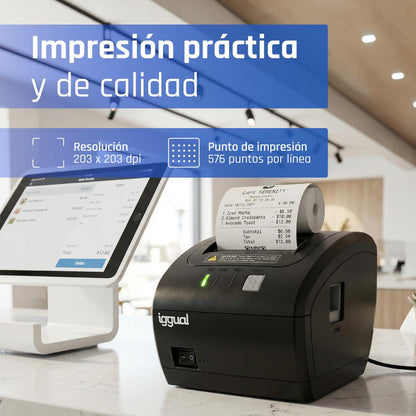 Impressora iggual térmica tickets TP7001 USB+RS232 - imagem 4