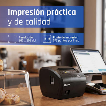 Impressora iggual térmica TP7001 USB+RS232+RJ45 - imagem 4