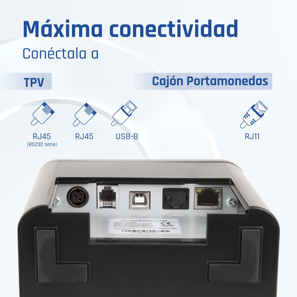 Impressora iggual Térmica TP9000 USB+RJ45+RJ45RS232 - imagem 3