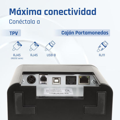 Impressora iggual Térmica TP9000 USB+RJ45+RJ45RS232 - imagem 3