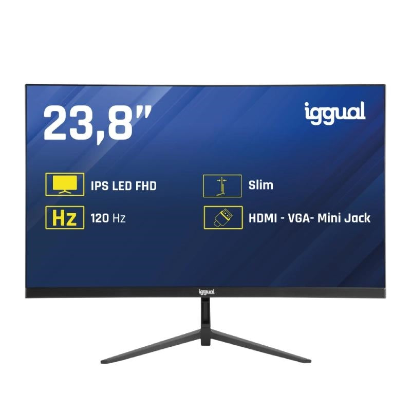 Monitor iggual 24" IPS 1ms FHD 120Hz VGA HDMI Slim