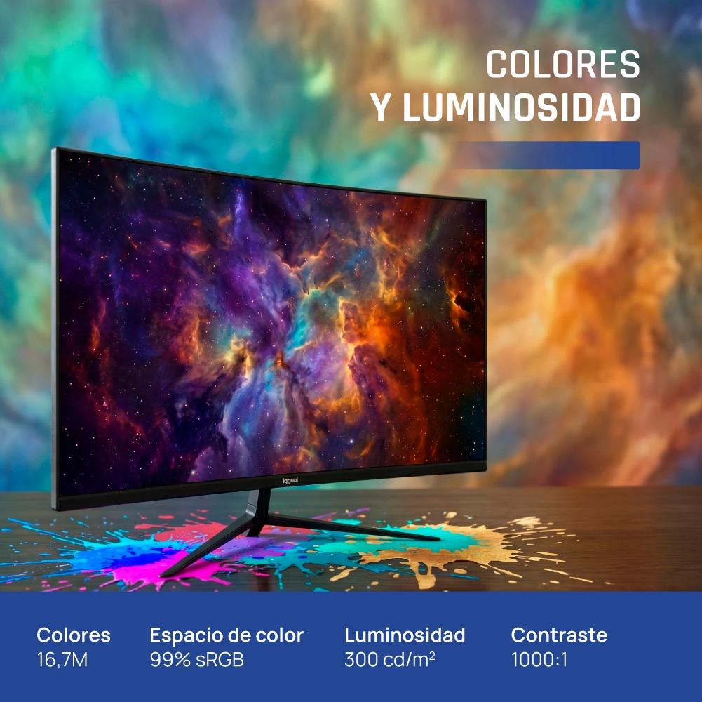 Monitor iggual 27" IPS 1ms FHD 120Hz VGA HDMI Slim - imagem 4