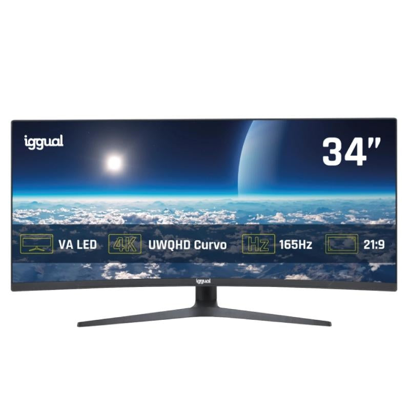 Monitor iggual 34" UWQHD 1ms 2DP 2HDMI MM AA Curvo