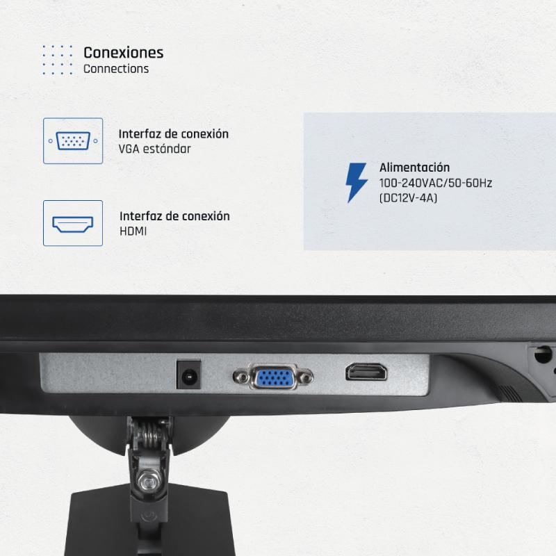 Monitor iggual 27" VGA HDMI 120Hz pivotante AA MM - imagem 4