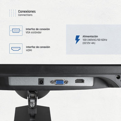 Monitor iggual 27" VGA HDMI 120Hz pivotante AA MM - imagem 4