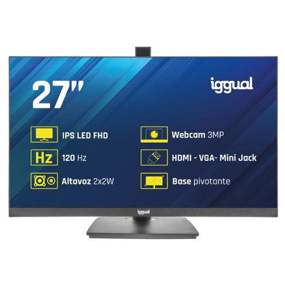 Monitor iggual 27" 120Hz 1ms HDMI VGA MM AA webcam