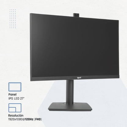 Monitor iggual 27" 120Hz 1ms HDMI VGA MM AA webcam - imagem 2