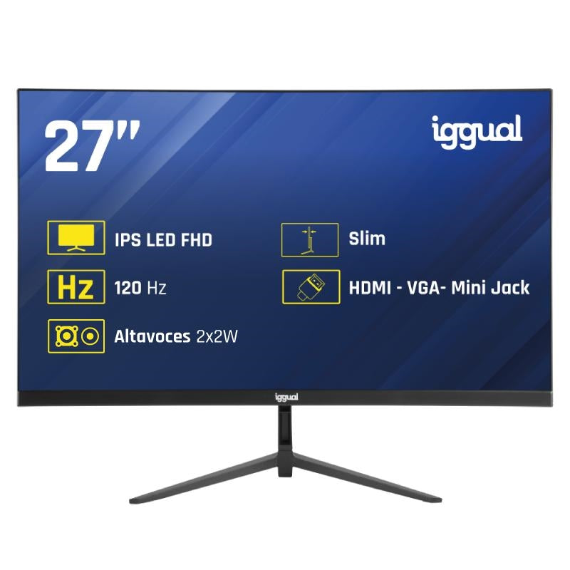 Monitor iggual 27" IPS 1ms FHD 120Hz VGA HDMI MM
