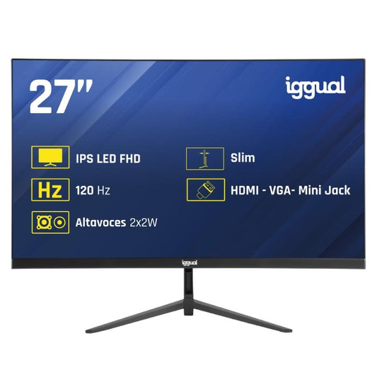 Monitor iggual 27" IPS 1ms FHD 120Hz VGA HDMI MM