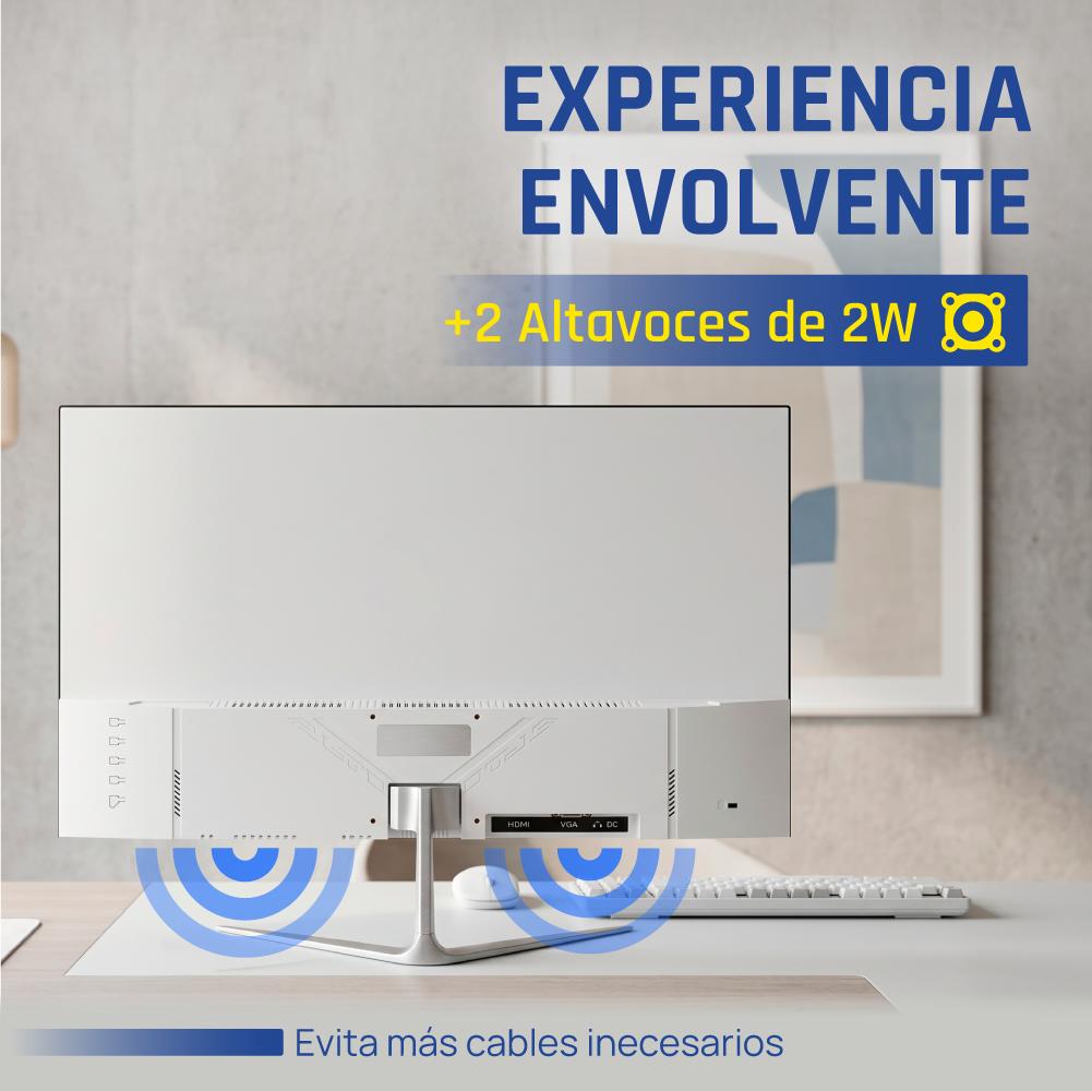Monitor iggual 24" IPS 1ms FHD 120Hz MM blanco - imagem 4