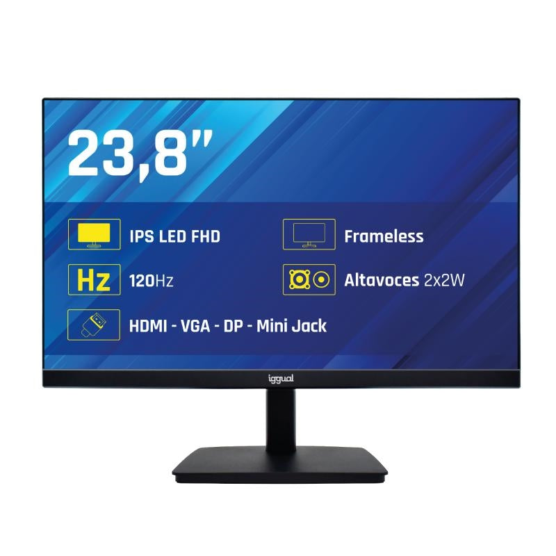 Monitor iggual 24" 120Hz 1ms MM VESA Mini PC