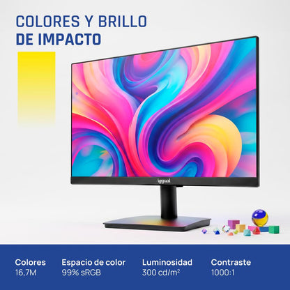 Monitor iggual 24" 120Hz 1ms MM VESA Mini PC - imagem 4