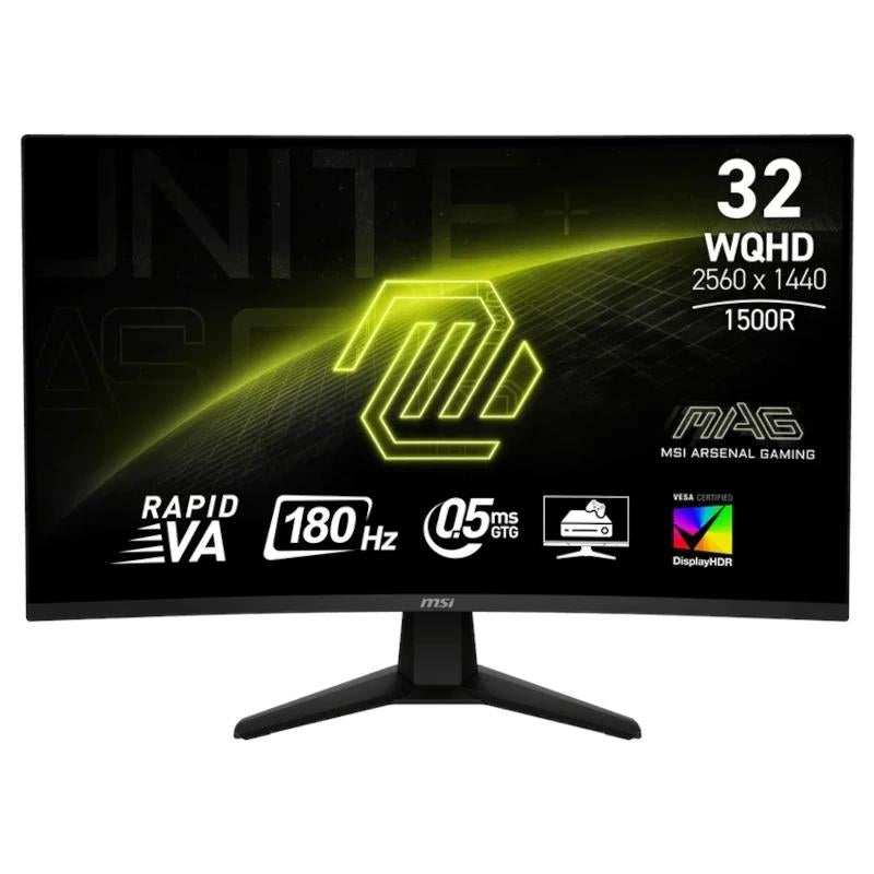 Monitor MSI MAG32CQ6F 31.5" WQHD 180Hz HDMI cur - imagem 2