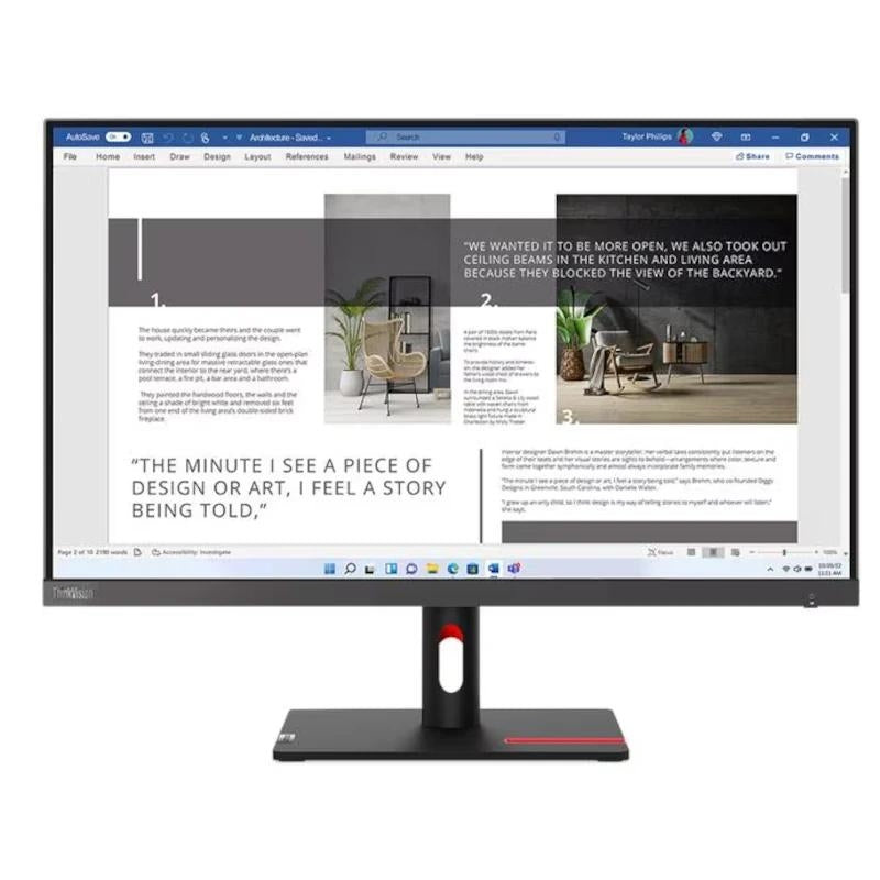 Monitor Lenovo ThinkVision S27i-30 Monitor 27" FHD HDMI - imagem 2