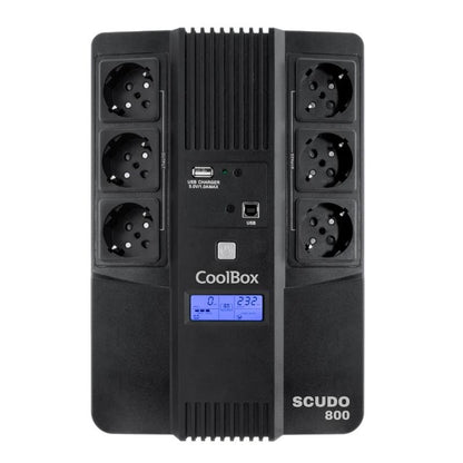 UPS COOLBOX SAI SCUDO3 800VA/480W com Ecrã LCD - imagem 2