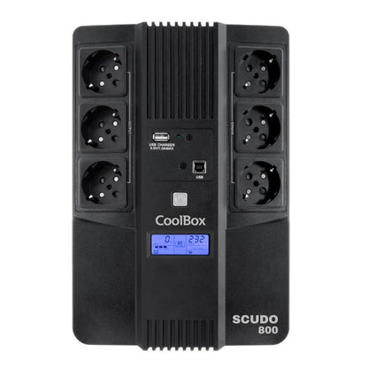 UPS COOLBOX SAI SCUDO3 800VA/480W com Ecrã LCD - imagem 5