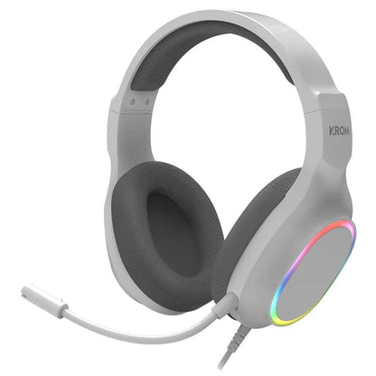 Conjunto Teclado e Rato KROM KENTA PC Combo Gaming 4 em 1 RGB Branco - imagem 3
