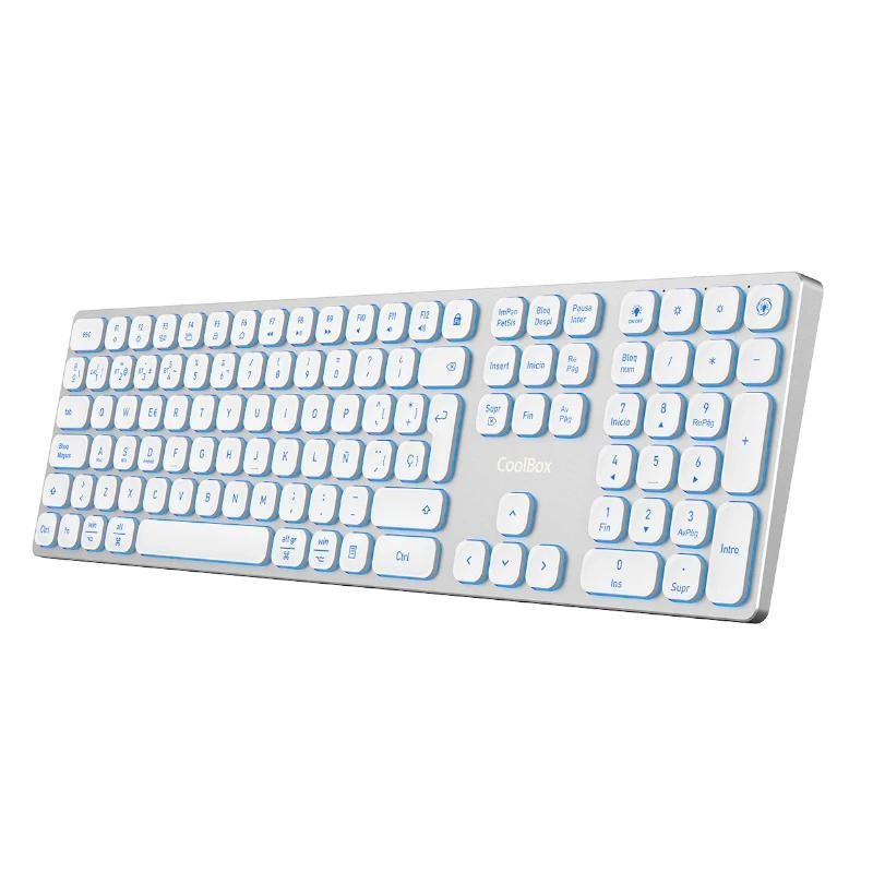 Teclado Coolbox Inal.Retroil. MOONLIGHT B431 Blanc - imagem 2