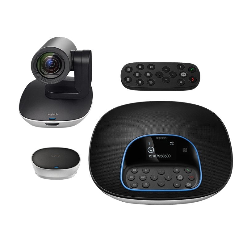 Sistema de Videoconferência Logitech Equipo videoconf Full HD 4Mic+Coluna - imagem 2