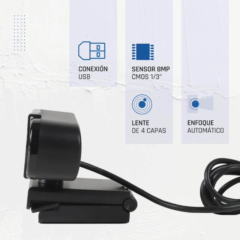 Webcam iggual USB 4K UHD WC3840 Business Pro View - imagem 3