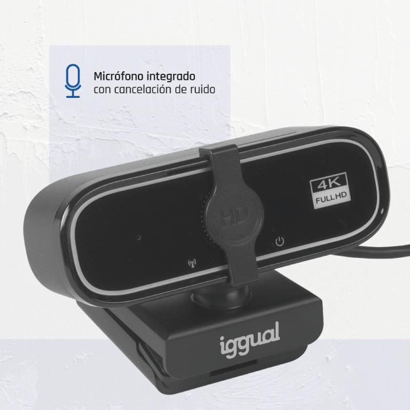 Webcam iggual USB 4K UHD WC3840 Business Pro View - imagem 4