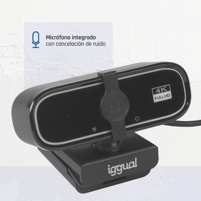 Webcam iggual USB 4K UHD WC3840 Business Pro View - imagem 4