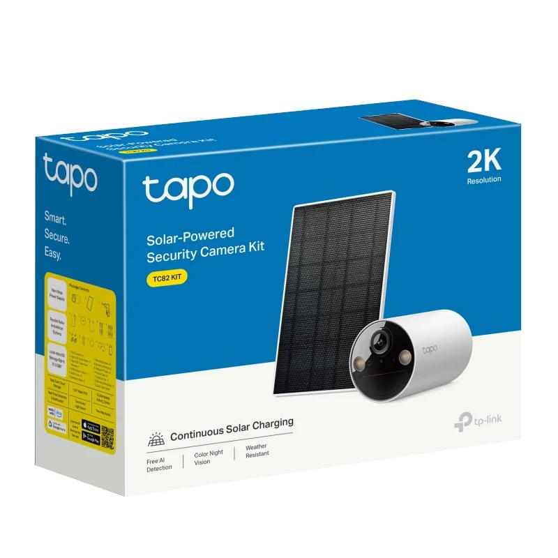 Câmara de Vigilância TP-Link TC82 KIT Cámara WiFi 2K Batería Pane Solar - imagem 4