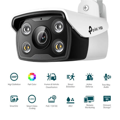 Câmara de Vigilância VIGI Cámara IP Bullet C340 4MP Plástico Full-cores - imagem 3