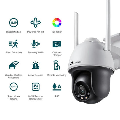 Câmara de Vigilância VIGI Cámara IP PT C540-W 4MP Plástico FColor Wi-Fi - imagem 4