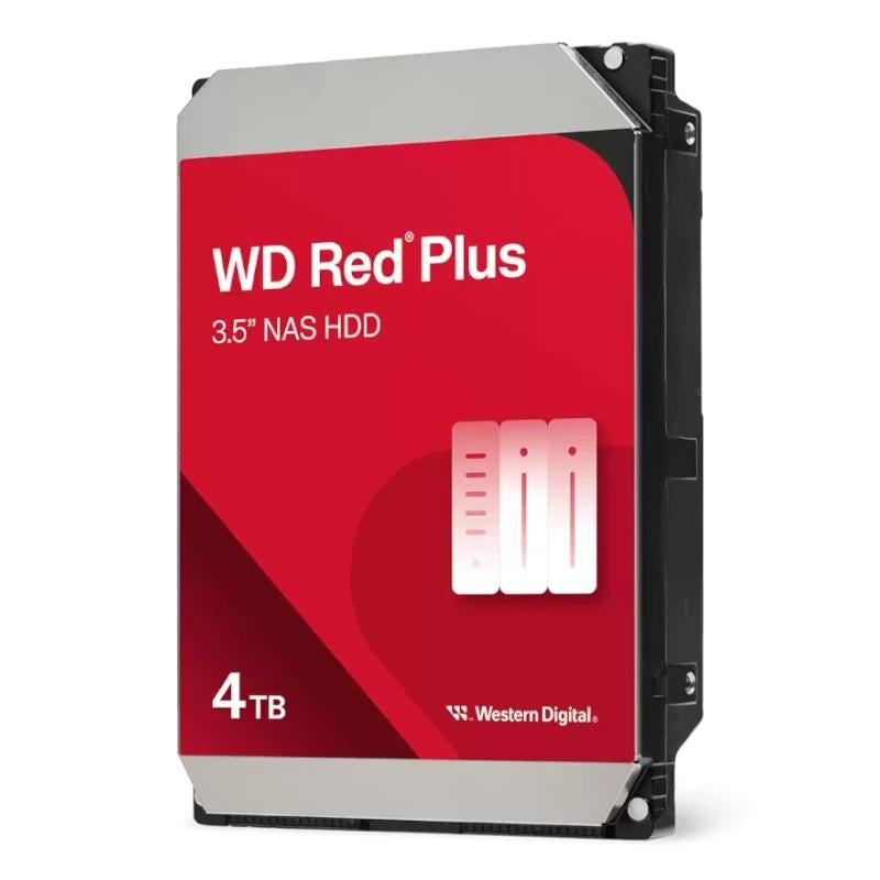 Disco rígido Western Digital vermelho Plus WD40EFZZ 4TB SATA-600