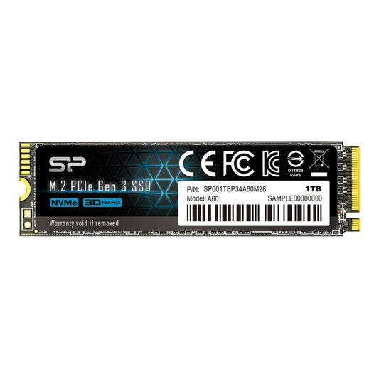 Disco SSD SP P34A60 1TB M.2 PCIe Gen3x4 Nvme