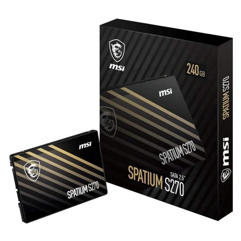 Disco SSD MSI Spatium S270 240Gb 2.5" Sata 3 6Gbps - imagem 2