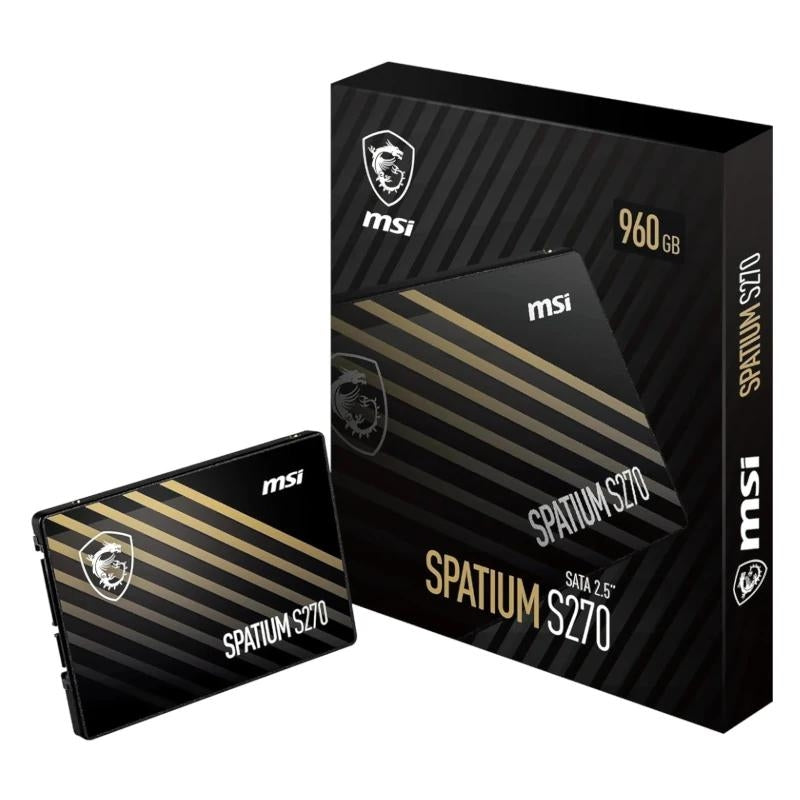 Disco SSD MSI Spatium S270 960Gb 2.5" Sata 3 6Gbps - imagem 2