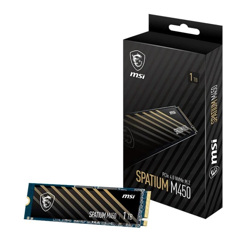 Disco SSD MSI Spatium M450 1Tb PCIe 4.0 NVMe 3400 Mb-s - imagem 2