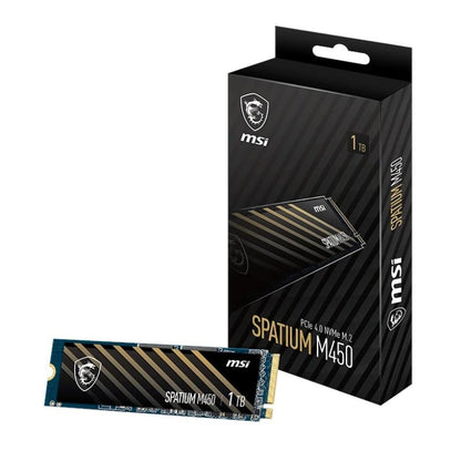 Disco SSD MSI Spatium M450 1Tb PCIe 4.0 NVMe 3400 Mb-s - imagem 2