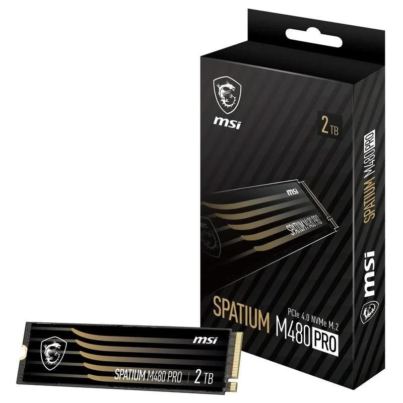 Disco SSD MSI Spatium M480 Pro 2Tb PCIe 4.0 NVMe 7400Mbs - imagem 2
