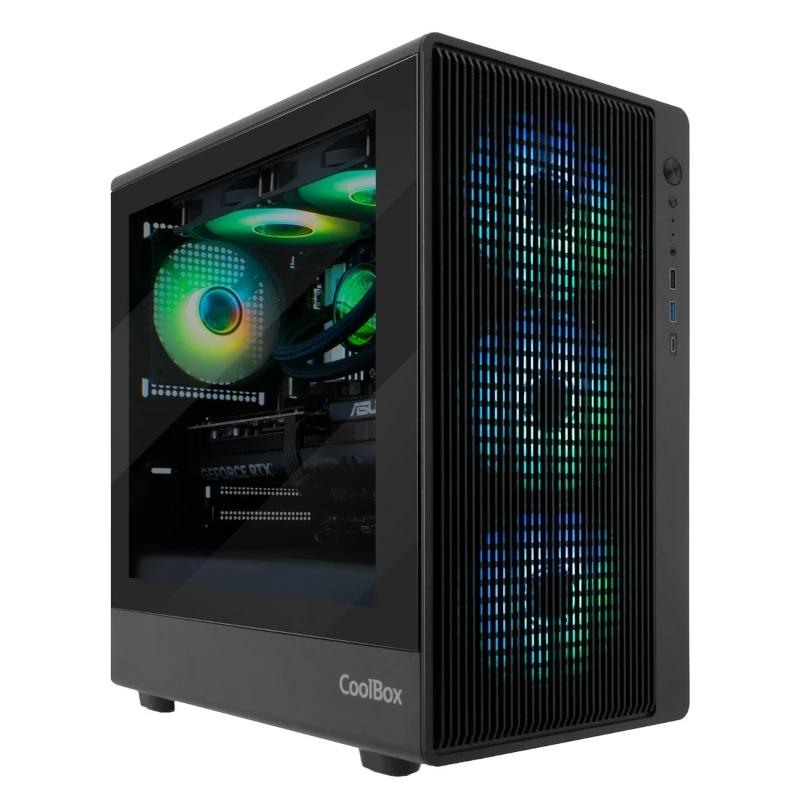 Caixa de Computador Coolbox Caja Gaming MATX GM350 DARKFACE USB-C 3.2 - imagem 3