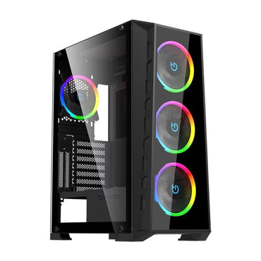 Caixa de Computador Hiditec Caja ATX MH12 Glass ARGB USB 3.1 TYPE-C - imagem 2