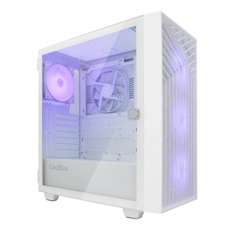Caixa de Computador Coolbox Caja Gaming ATX GA300 GRIDLINE branco - imagem 2