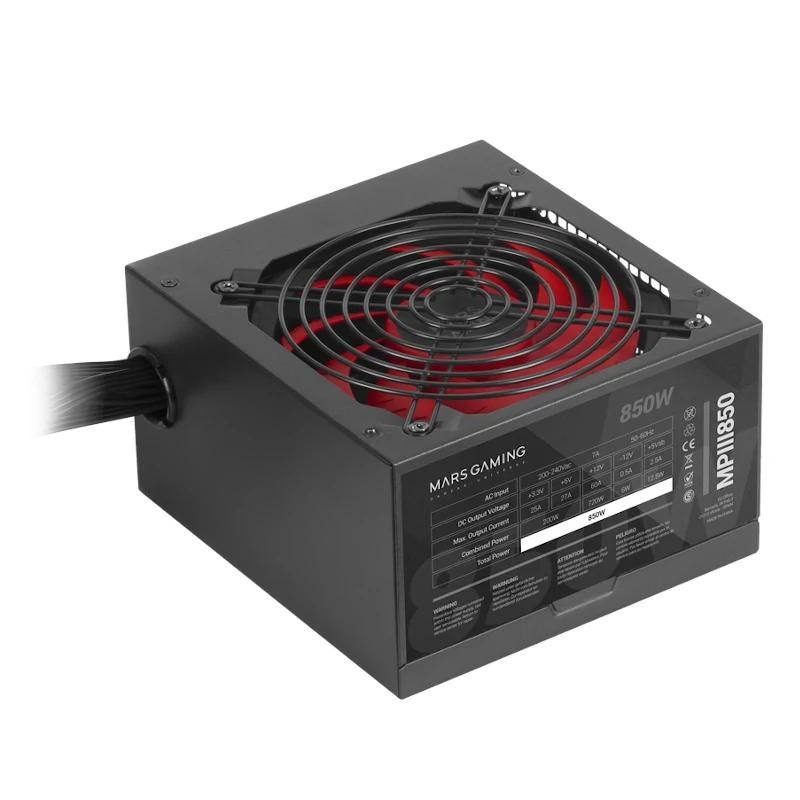 Fonte de Alimentação MARS Gaming MPIII 850W, 85% EF, SMD SILENT - imagem 2