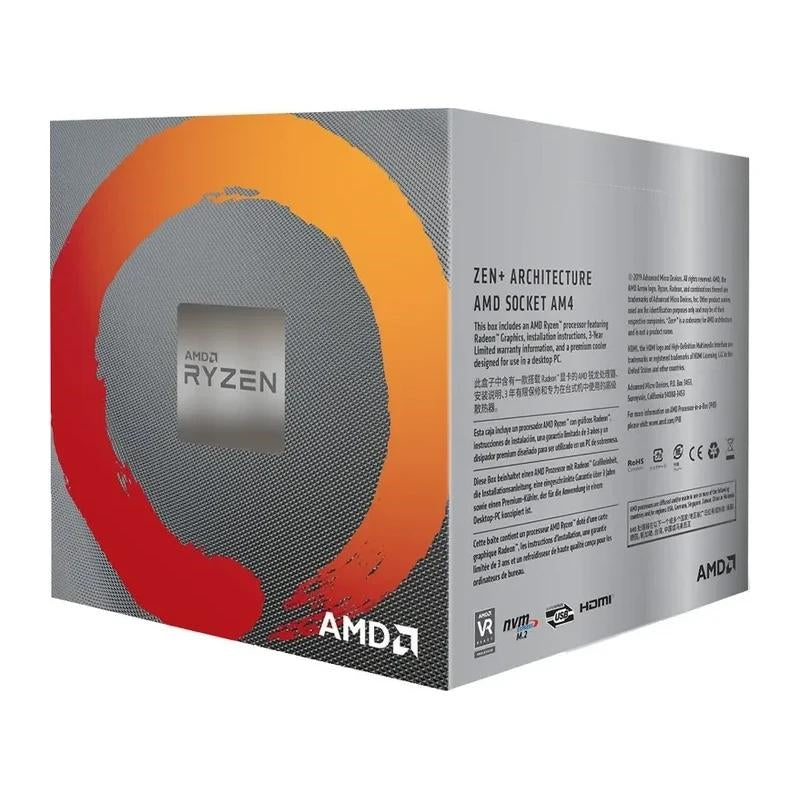 Processador AMD RYZEN 5 3400G 3.7GHz 6MB 4 CORE AM4 BOX+Disipa