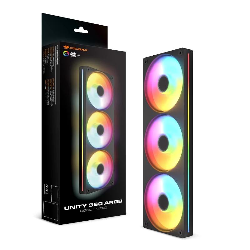 Ventoinha Cougar UNITY360-FB Argb 12cm preto - imagem 5
