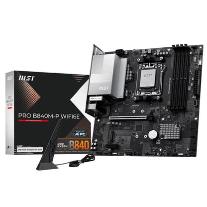 MSI Placa Base PRO B840M-P WIFI6E DDR5 mATX - imagem 7