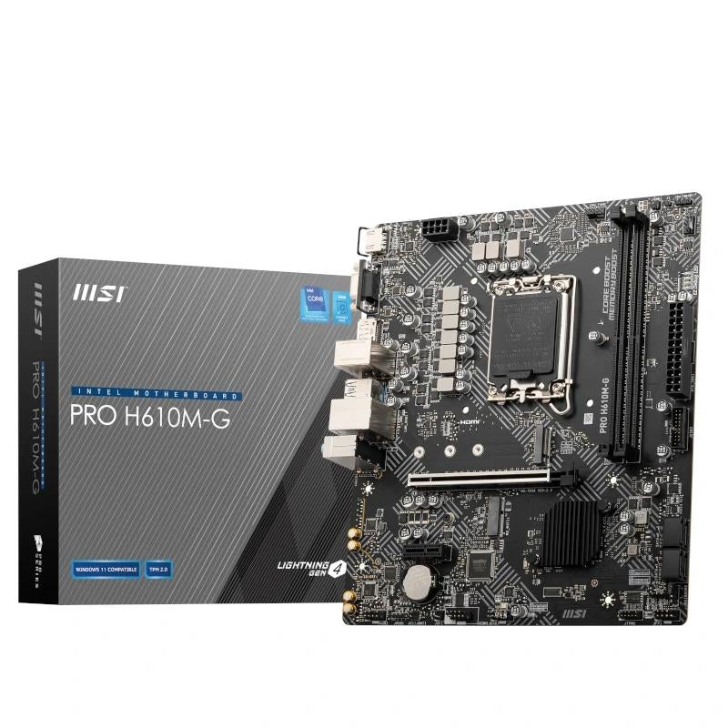 MSI Placa Base PRO H610M-G DDR5 mATX 1700 - imagem 2