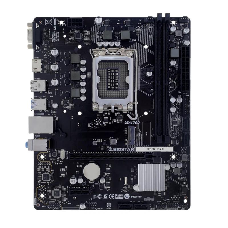 Biostar Placa Base H610MHC 2.0 DDR4 mATX LGA1700 - imagem 2
