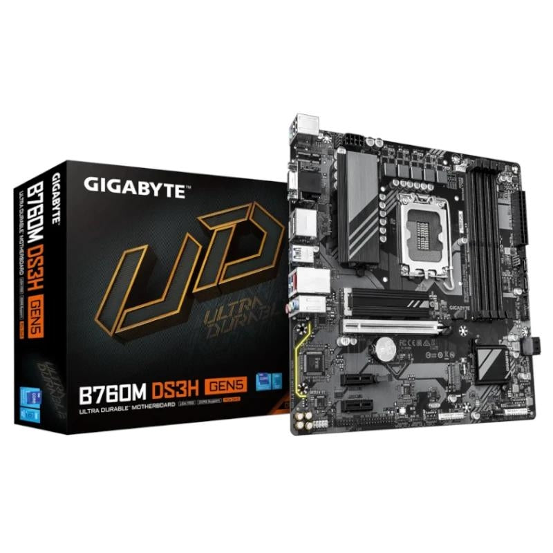 Gigabyte Placa Base B760M DS3H GEN5 mATX LGA1700 - imagem 2