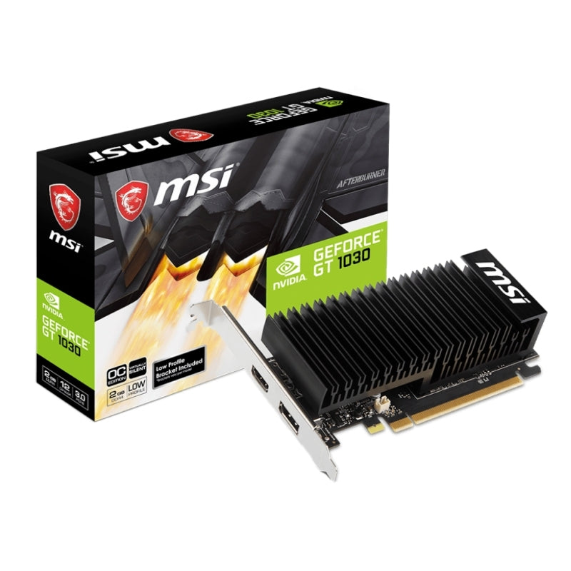 Placa Gráfica MSI NVIDIA GT 1030 2GHD4 LP OC 2GB DDR4