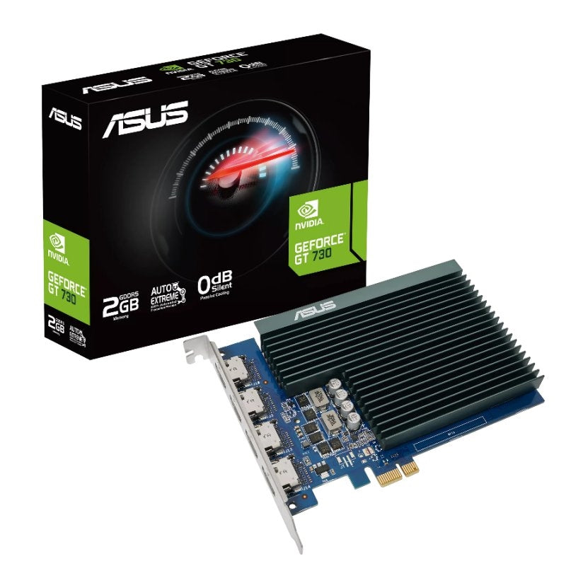 Placa Gráfica ASUS NVIDIA GT 730 4H SL 2GD5 2GB 4 monitores - imagem 2