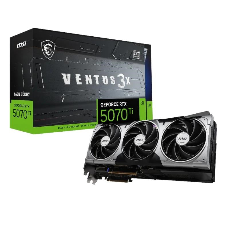 Placa gráfica MSI VGA NVIDIA RTX 5070 Ti 16G VENTUS 3X OC DDR7 - imagem 5